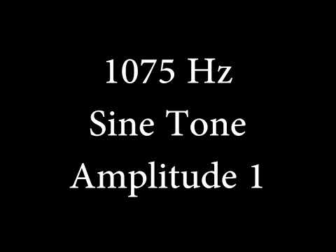 1075 Hz Sine Tone Amplitude 1