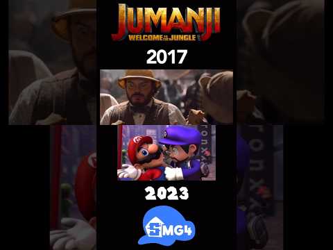 Jumanji: Welcome to the Jungle VS. SMG4 side-by-side 🍰💥 #jumanji #smg4 #smg3 #mario #shorts