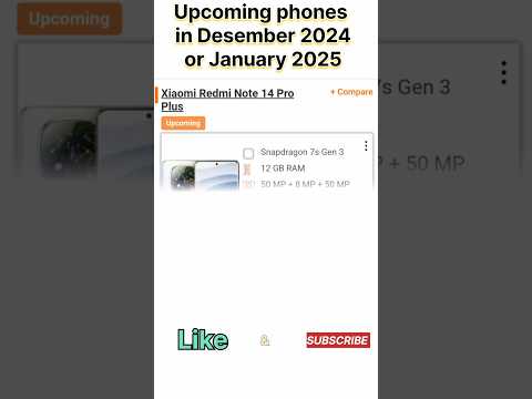 Upcoming phones Desember 2024 / January 2025 !! Best 5 phone in Desember launch #upcomingphones