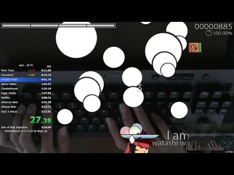 osu!speedrun: 10 FC in 3:17.01 (Old Client PB)