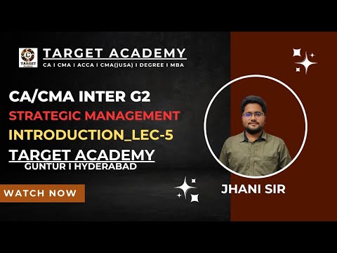 5.CA/CMA_INTER_G2_SM_INTRODUCTION_LEC-5_BY_JHANI_SIR #ca #cainter #cma #cmainter #cmausa #acca #cpa