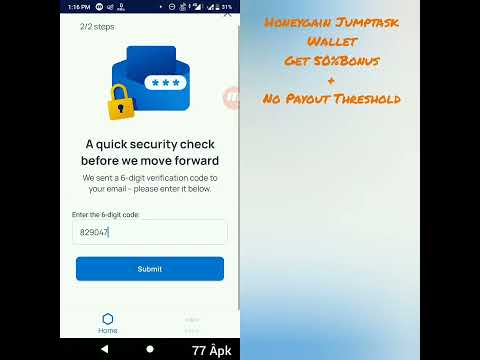 Honeygain Jumptask Wallet | Jumptask Wallet | 💥Share Data To Get Money🤑 77 Âpk