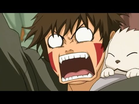 Kiba y Hinata emocionados  apoyando a Naruto (español latino)