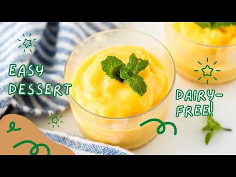 Vitamix Mango Sorbet // Vegan & Dairy-Free