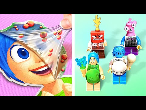 Emotions Turned to Lego! 😱🧱 *Lego Crafts for INSIDE OUT 2 Lovers*