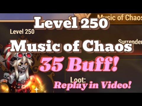 Hero Wars Music of Chaos Level 250 | 35 buff Auto