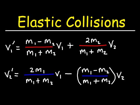 Elastic Collisions - Conservation of Momentum - Shortcut Formula