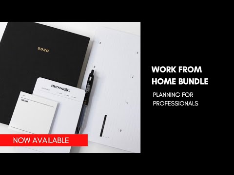 NEW Work From Home Bundle | 5 Must-Haves for a More Productive Work Day | Cloth & Paper