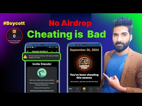 Hamster kombat  Cheating is Bad  | Hamster kombat boycott | cheating is bad hamster kombat