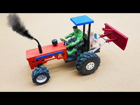 mini tractor making feed processing machine diy mini tractor with flour mill machine | @Acrofter1