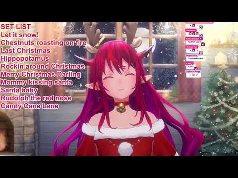 SantaRyS Sings Grandma Got Run Over by a Reindeer 【IRyS' Christmas Unarchived Karaoke】