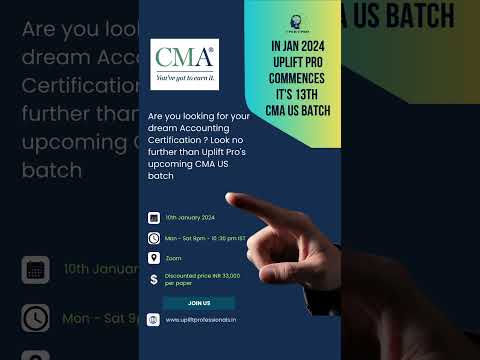 Start your new year with CMA US Course. Admission is going on. Comment “Hi” for registration link.