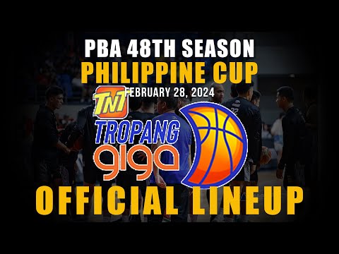 PBA UPDATE TNT TROPANG GIGA PHILIPPINE CUP OFFICIAL LINEUP