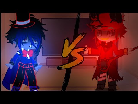 Overlords react to Alastor//hazbin hotel// angst