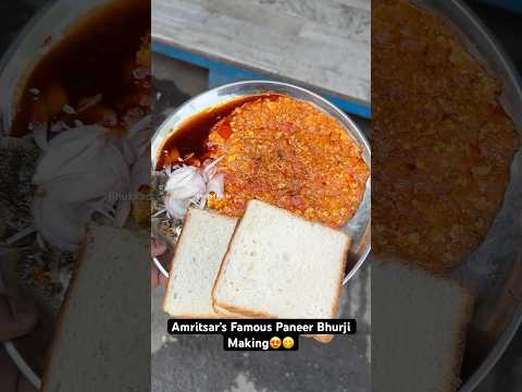 Amritsar’s Famous Paneer Bhurji Making😍😋|| Indian Street Food