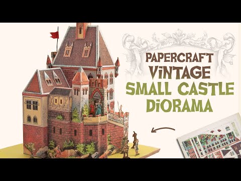 🏰 Vintage Papercraft Small Model Castle 🏰 (vintage crafts)