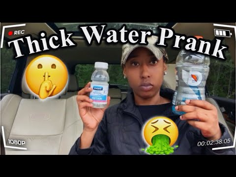 THE WORLDS THICKEST WATER PRANK