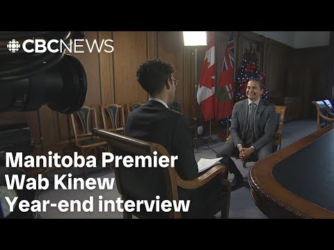 Premier Wab Kinew in his year end interview with the CBC's provincial affairs reporter Ian Froese