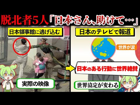 【実話】日本に助けを求めた5人の脱北者の末路〜なぜ日本の行動は賞賛されたのか？〜【ずんだもん×ゆっくり解説】