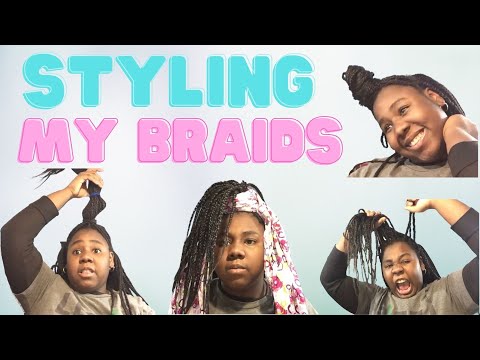 Styling my box braids 11 different ways!