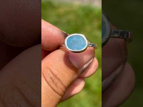 Part II/II: Handmade Aquamarine Ring #silversmith #asmr #metalsmith #handmadejewelry #jewelry