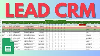 Simple Lead CRM Tutorial in Google Sheets [FREE TEMPLATE]