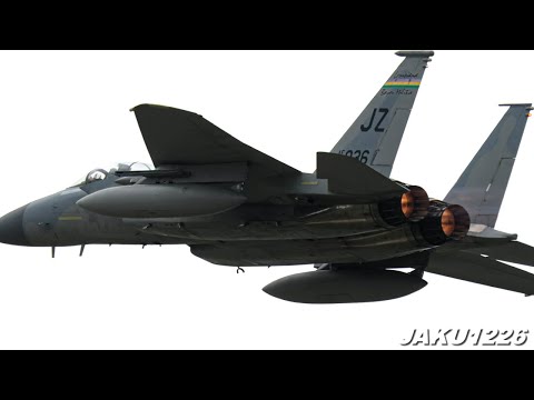 LOW F-15C Eagle Flybys (Saturday) - Cleveland National Airshow 2024