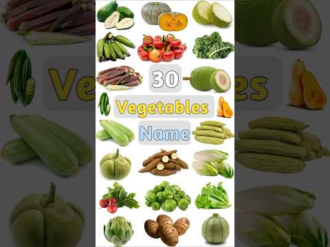 30 Vegetables Name: Part- 02 #allvegetables #vegetablenames #vegetablesenglish #vegetables #shorts