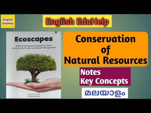 Conservation of Natural Resources | Notes|Key Concepts | Ecoscapes | English EduHelp