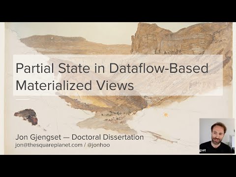 Thesis: Partial State in Dataflow-Based Materialized Views