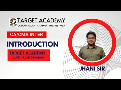 2.CA/CMA_INTER_G2_NEW_BATCH_MAY_24_INTRODUCTION_BY_JHANI_SIR #ca #cainter #cmainter  #cmausa #acca