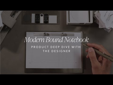 Product Deep Dive: The Modern Bound Notepad | August Intention Box | Cloth & Paper