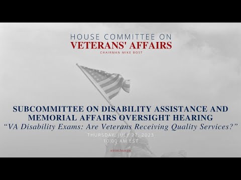 Subcommittee on Disability Assistance and Memorial Affairs Oversight Hearing