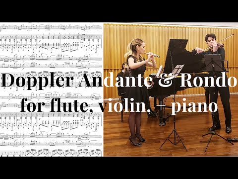 Franz Doppler Andante & Rondo for flute, violin, and piano | LIVE performance in Buenos Aires