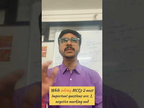 TRICK for AVOIDING NEGATIVE MARKING MCQs #cafoundation #charteredaccountant #icaistudents #icai