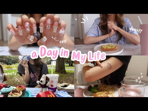 【2日間】充実した休日☀️食事記録/ピクニック/セルフネイル💅【食事vlog】