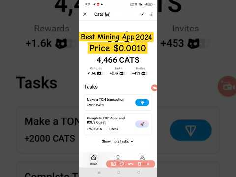 cats telegram airdrop |cats mining telegram | new mining app 2024 | cats mining withdrawal #mining