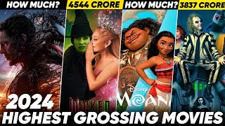 Moana 2, Inside 2, venom 3 box office collection | 2024 highest grossing movies | top 10 best movies