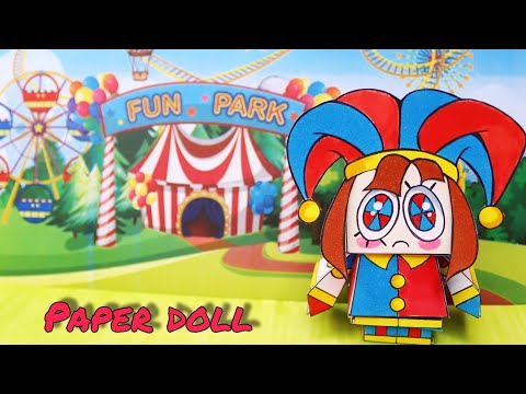 Pomni 3D Paper Doll 🎪 The Amazing Digital Circus 🎪 Paper Diy