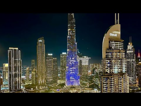 INSANE view on Burj Khalifa in Dubai 😍 #luxurytravel #dubai #burjkhalifa #airbnb #uae #penthouse