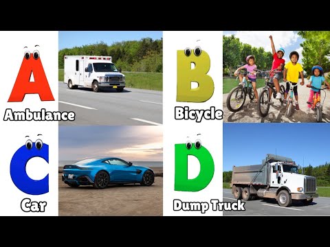 Vehicles ABC Song for Children's | Phonics for Kids | Learn English Alphabet Letters