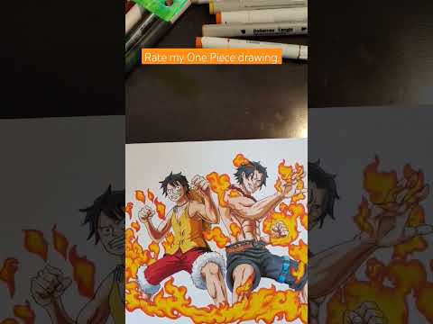 Please rate my One Piece drawing in the comments. #shorts #fanart #onepiece