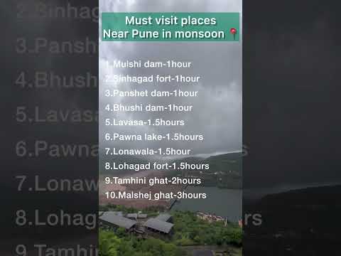 Must visit Places near PUNE during Monsoon📍 #pune #nature #travel