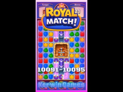 Royal Match Level 10091 10092 10093 10094 10095 - No Boosters Gameplay