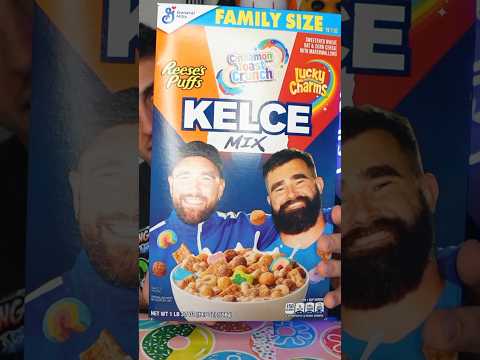 Trying The New Kelce Mix Cereal! 🥣 #kelcecereal #cereal