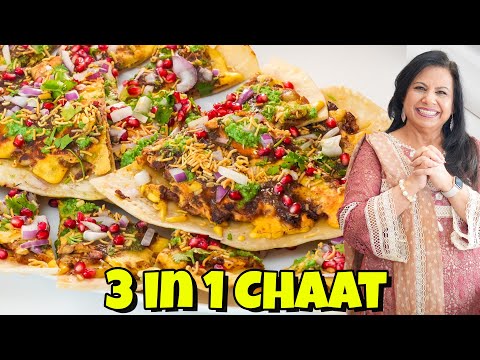 Farah Wali Meri New Favorite 3 In 1 Chaat! Masala Dosa Style Samosa & Pakora Chaat Recipe - RKK