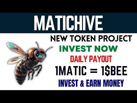 Matic Hive || New Amazing Mining Project || $BEE coin instantly as much as you Stake