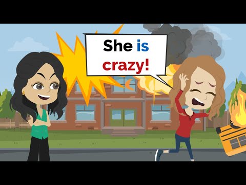 Nora destroys the SCHOOL | Funny English Animated Story | Nora English