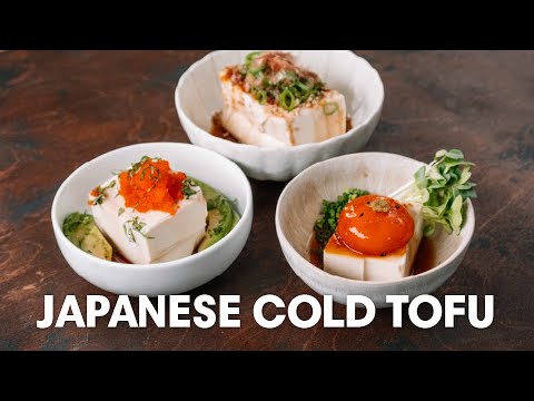 3 Japanese Cold Tofu Recipes | Japanese Home Cooking | Japanese Summer Recipes | Cold Appetizers