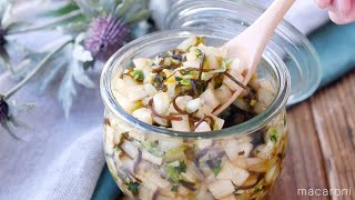 [Chinese cabbage and radish pickled in dashi] Winter vegetable version of Yamagata's dashi!